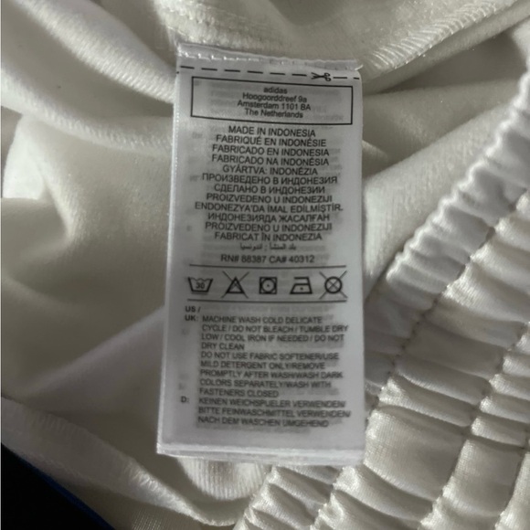 adidas Cream Wide-Leg Pants - Picture 8 of 10